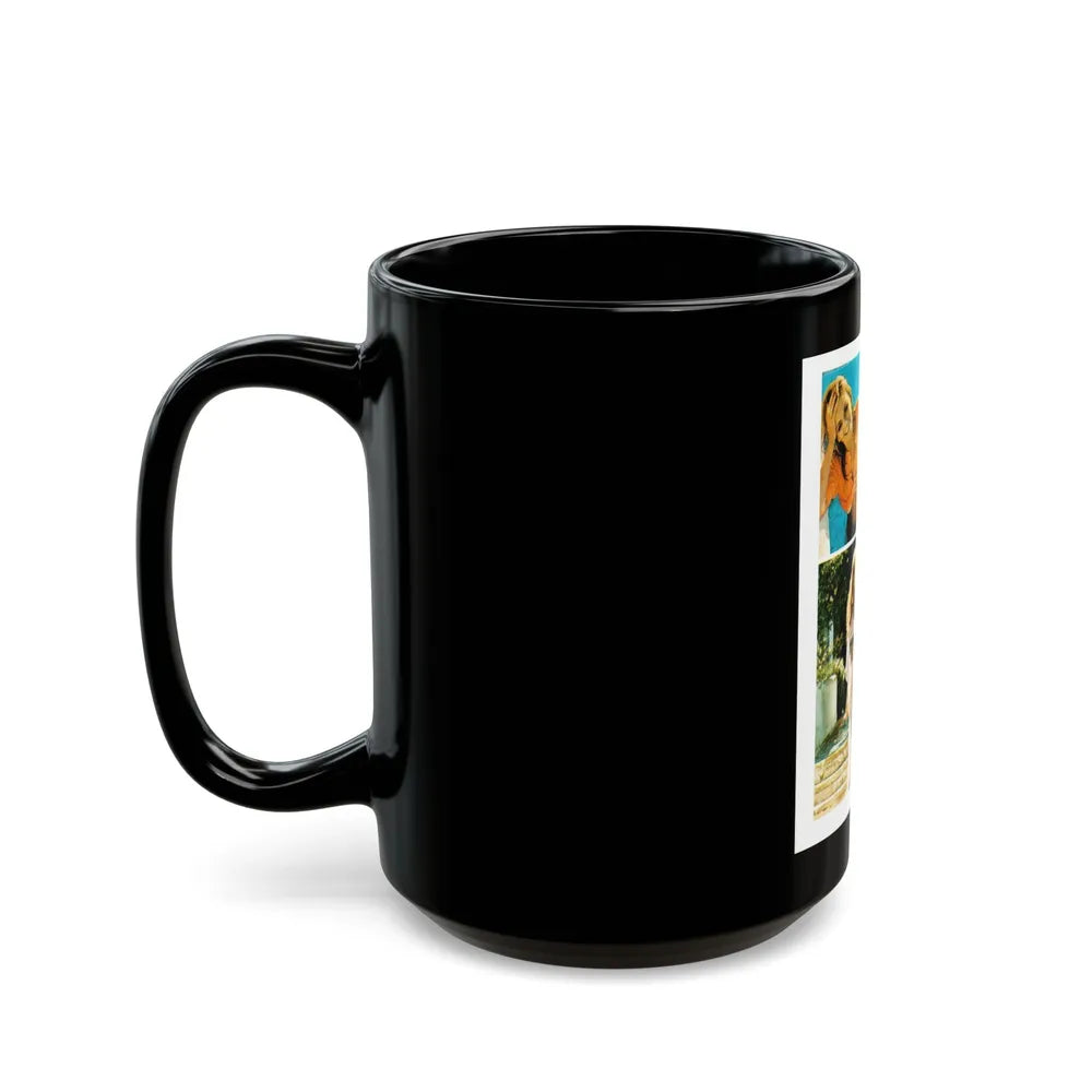 Julie Ege #202 (Vintage Female Icon) Black Coffee Mug-Go Mug Yourself