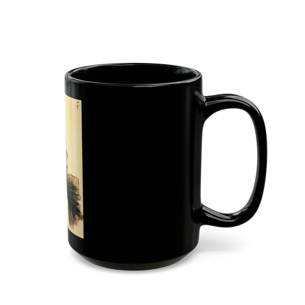 Fashion illustration (2)_1 - Black Coffee Mug-Go Mug Yourself