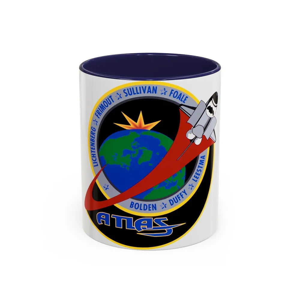 STS 45 (NASA) Accent Coffee Mug-11oz-Navy-Go Mug Yourself