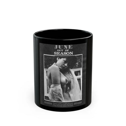 June Palmer #326 - Nude (Vintage Female Icon) Black Coffee Mug-11oz-Go Mug Yourself