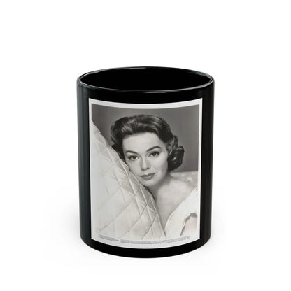 Barbara Rush #245 (Vintage Female Icon) Black Coffee Mug-11oz-Go Mug Yourself