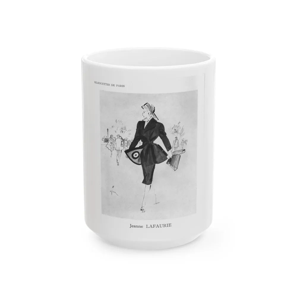 From the Jaye Oliver Archives, Jeanne Lafaurie, 1945 - White Coffee Mug-15oz-Go Mug Yourself