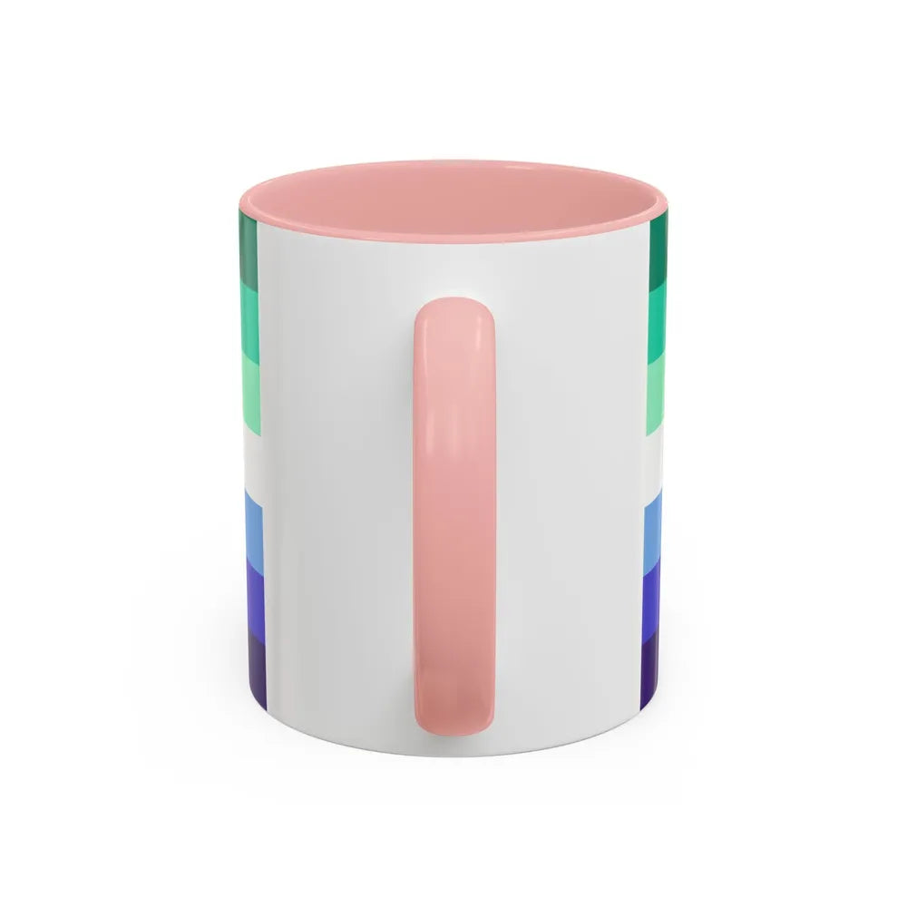 Gay Men Pride Flag - Accent Coffee Mug-Go Mug Yourself