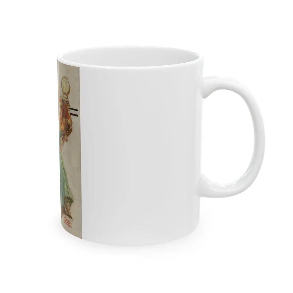 Dancing, The Saturday Evening Post cover study - White Coffee Mug-Go Mug Yourself