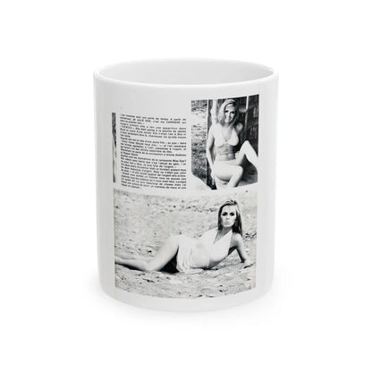 Julie Ege #201 (Vintage Female Icon) White Coffee Mug-11oz-Go Mug Yourself