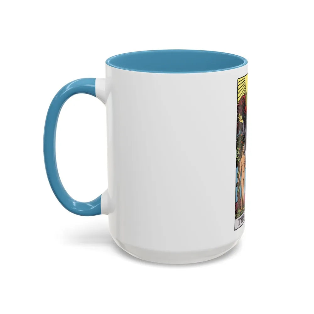 The Lovers (Tarot Card) Accent Coffee Mug-Go Mug Yourself