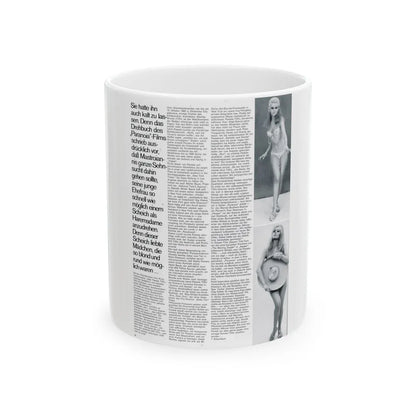 Pamela Tiffin #35 - Mag. Page (Vintage Female Icon) White Coffee Mug-11oz-Go Mug Yourself