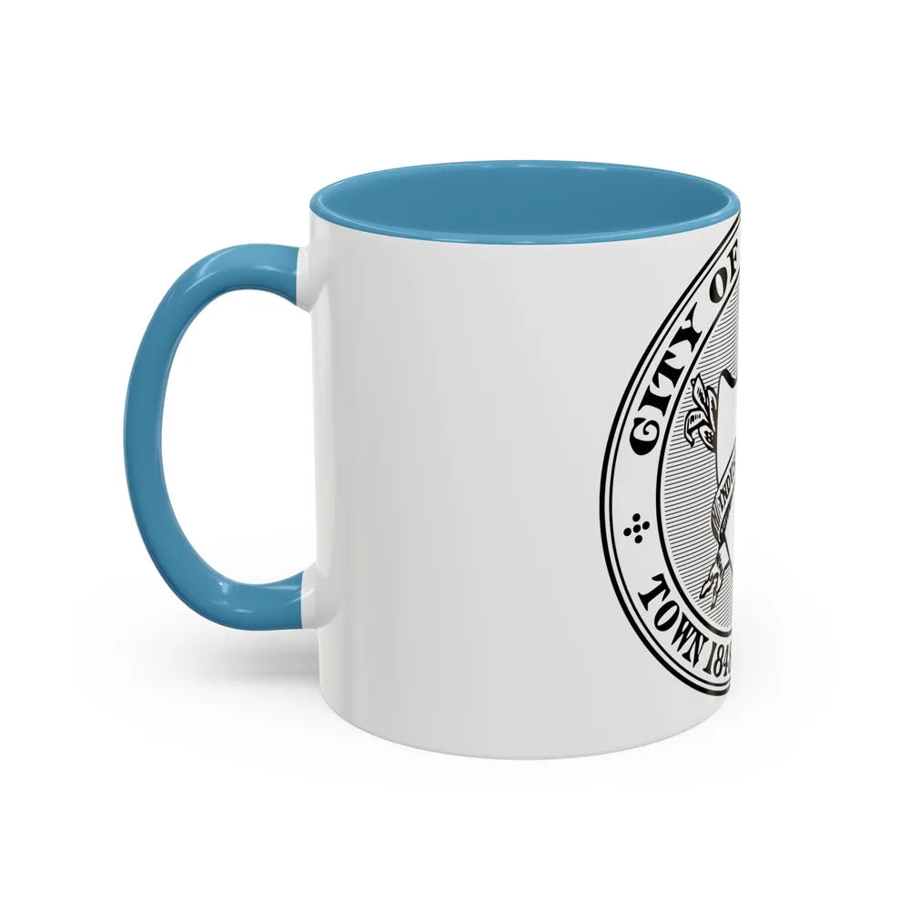 Seal of Chicopee Massachusetts - Accent Coffee Mug-Go Mug Yourself