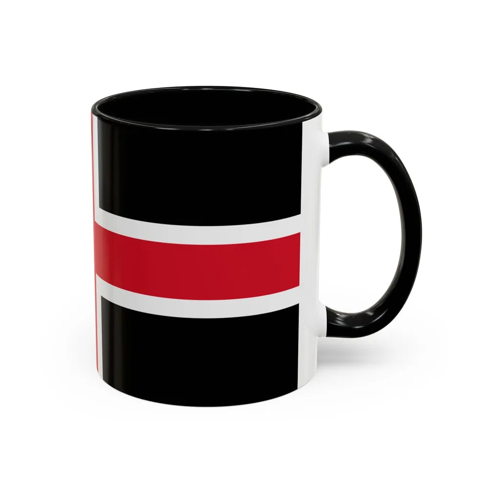 Flag of Durham UK - Accent Coffee Mug-Go Mug Yourself