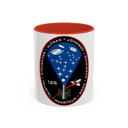 STS 125 (NASA) Accent Coffee Mug-11oz-Red-Go Mug Yourself