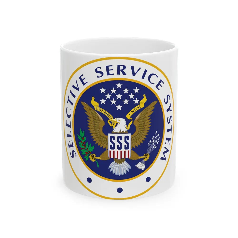 Selective Service System - White Coffee Mug-11oz-Go Mug Yourself