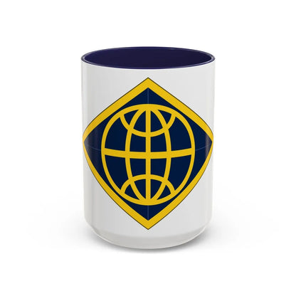 Financial Management Command (U.S. Army) Accent Coffee Mug-15oz-Navy-Go Mug Yourself