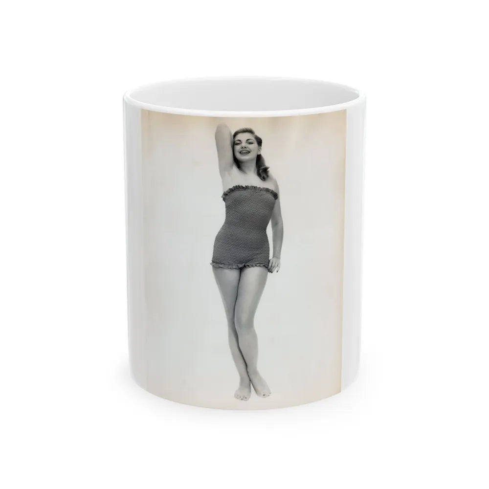 Barbara Nichols #499 (Vintage Female Icon) White Coffee Mug-11oz-Go Mug Yourself