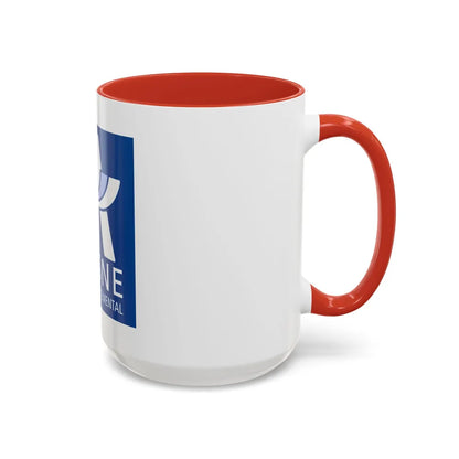 Flag of Aisne France - Accent Coffee Mug-Go Mug Yourself