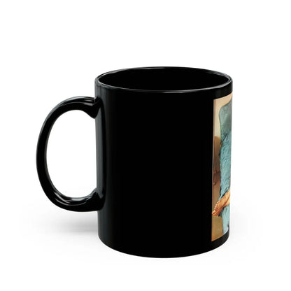 Julie Ege #245 (Vintage Female Icon) Black Coffee Mug-Go Mug Yourself