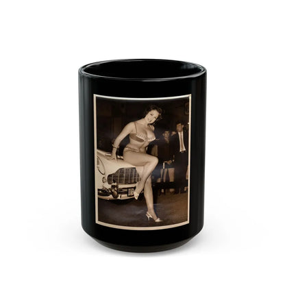 June Palmer #357 (Vintage Female Icon) Black Coffee Mug-15oz-Go Mug Yourself