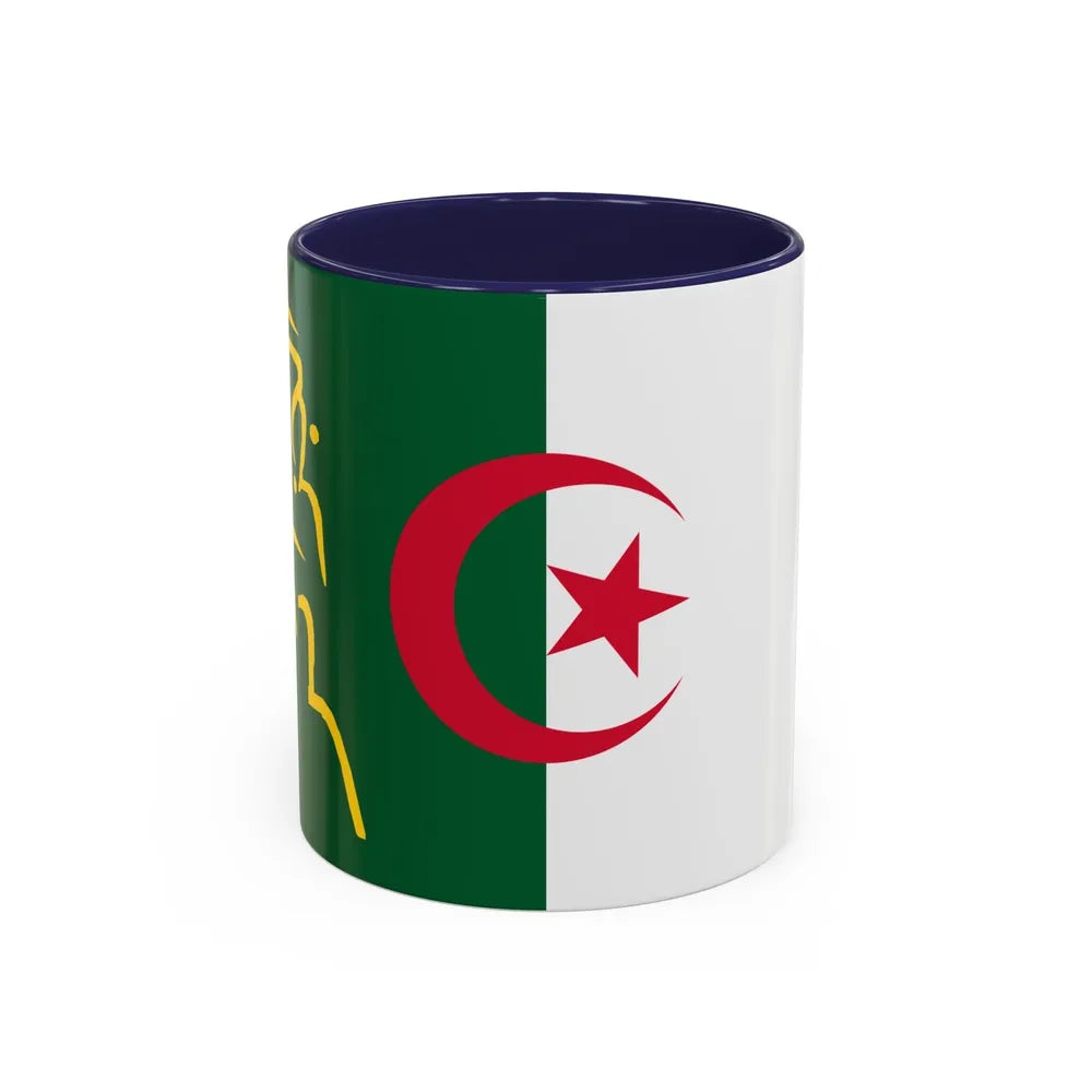 Presidential Standard of Algeria - Accent Coffee Mug-11oz-Navy-Go Mug Yourself