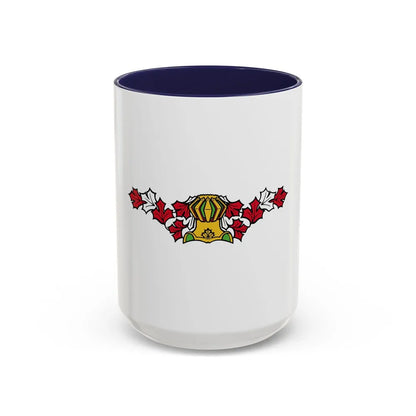 Canadian Helm - Accent Coffee Mug-15oz-Navy-Go Mug Yourself