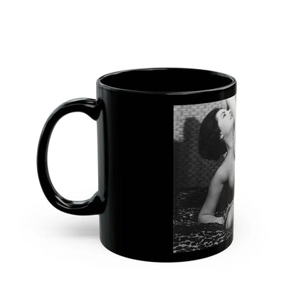 June Palmer #246 (Vintage Female Icon) Black Coffee Mug-Go Mug Yourself