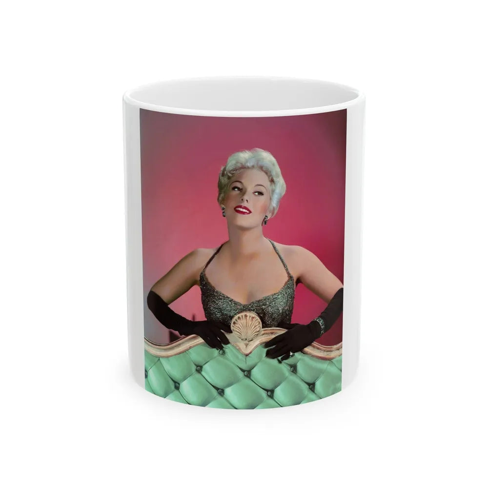 Kim Novak #361 (Vintage Female Icon) White Coffee Mug-11oz-Go Mug Yourself