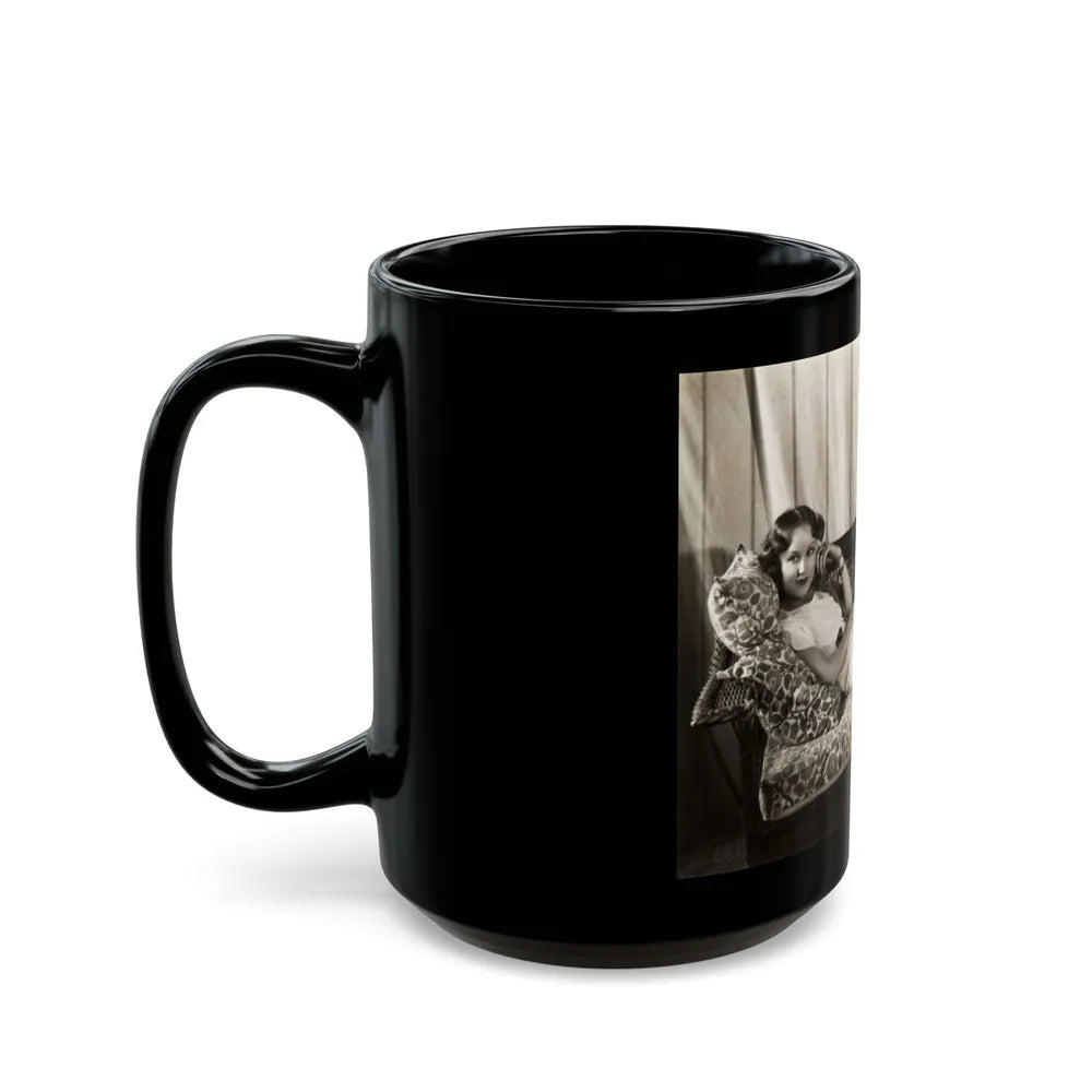 Fay Wray #195 (Vintage Female Icon) Black Coffee Mug-Go Mug Yourself