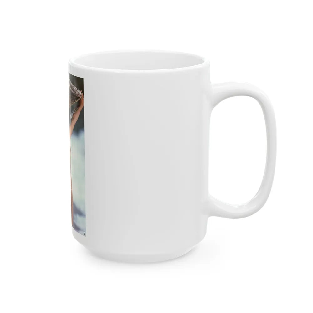 Barbara Carrera #98 - Topless (Vintage Female Icon) White Coffee Mug-Go Mug Yourself