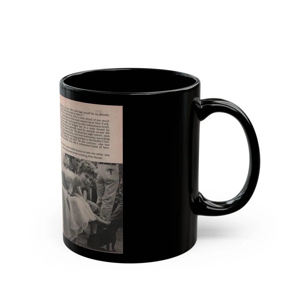 Kim Novak #162 - Scanned Mag. 66 Photos (Vintage Female Icon) Black Coffee Mug-Go Mug Yourself