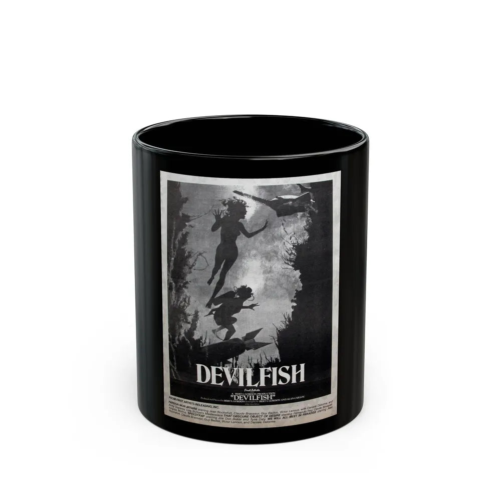 DEVIL FISH (NEVER PRODUCED) 1984 Movie Poster - Black Coffee Mug-11oz-Go Mug Yourself