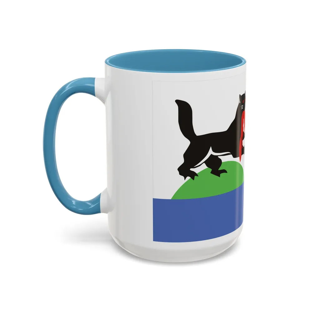 Flag of Irkutsk Russia - Accent Coffee Mug-Go Mug Yourself