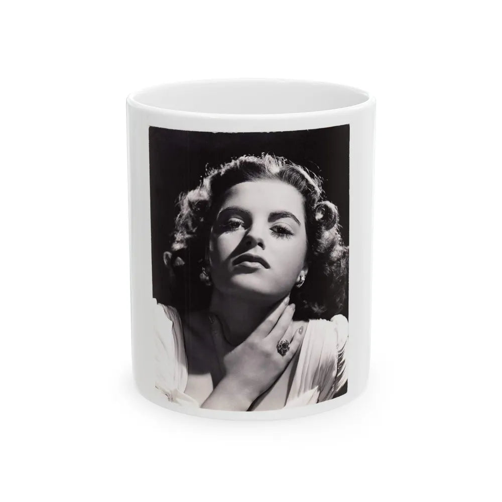 Faith Domergue #187 (Vintage Female Icon) White Coffee Mug-11oz-Go Mug Yourself