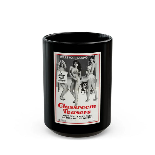 CLASSROOM TEASERS 1976 Movie Poster - Black Coffee Mug-15oz-Go Mug Yourself