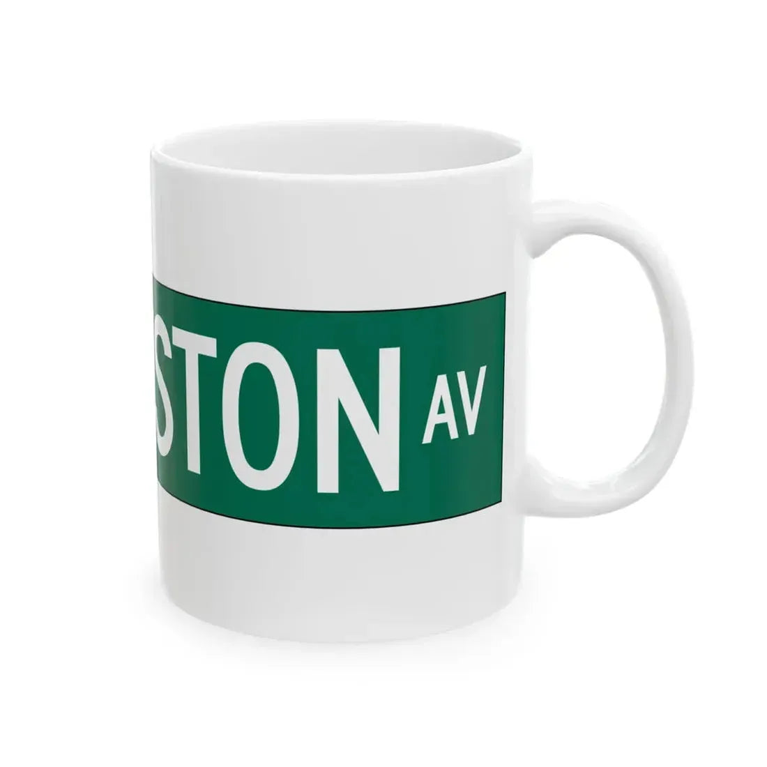 CDOT S EGGLESTON AV Sign (Illinois) (Road Sign) White Coffee Mug - Go Mug Yourself