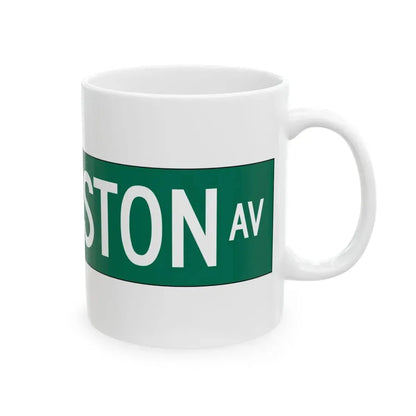 CDOT S EGGLESTON AV Sign (Illinois) (Road Sign) White Coffee Mug - Go Mug Yourself