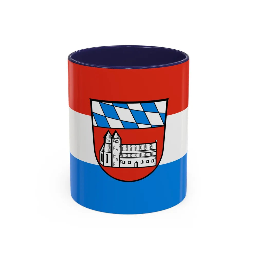 Flag of Cham Germany - Accent Coffee Mug-11oz-Navy-Go Mug Yourself