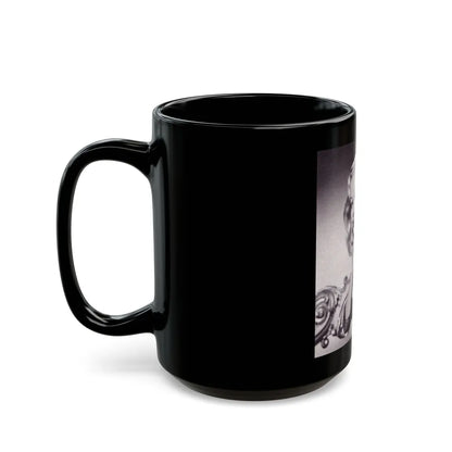 Greta Thyssen #54 (Vintage Female Icon) Black Coffee Mug-Go Mug Yourself