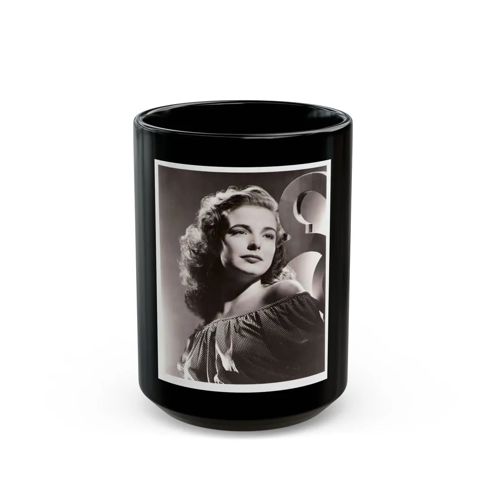 Cathy Downs #02 (Vintage Female Icon) Black Coffee Mug-15oz-Go Mug Yourself