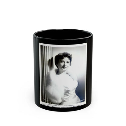 Carol Ohmart #04 (Vintage Female Icon) Black Coffee Mug-11oz-Go Mug Yourself