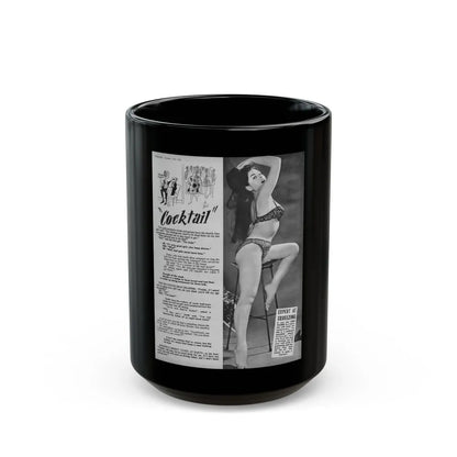 June Palmer #302 (Vintage Female Icon) Black Coffee Mug-15oz-Go Mug Yourself