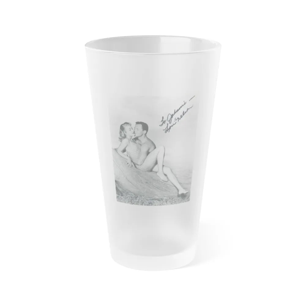 Lori Nelson #70 (Vintage Female Icon) Frosted Pint 16oz-16oz-Frosted-Go Mug Yourself