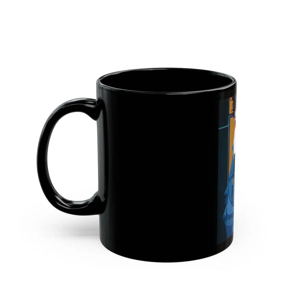 Blue Indigo - Black Coffee Mug-Go Mug Yourself