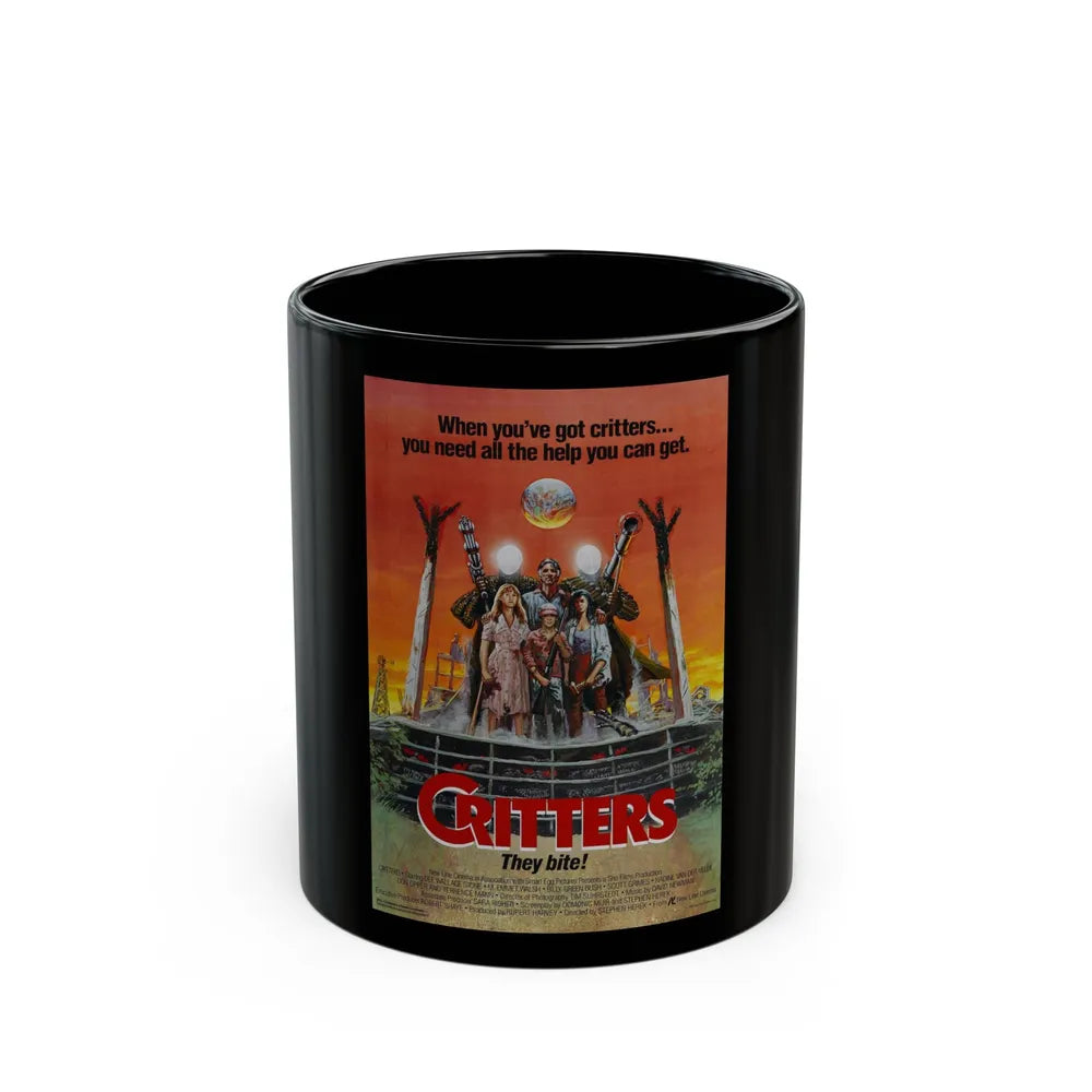 CRITTERS (3) 1986 Movie Poster - Black Coffee Mug-11oz-Go Mug Yourself