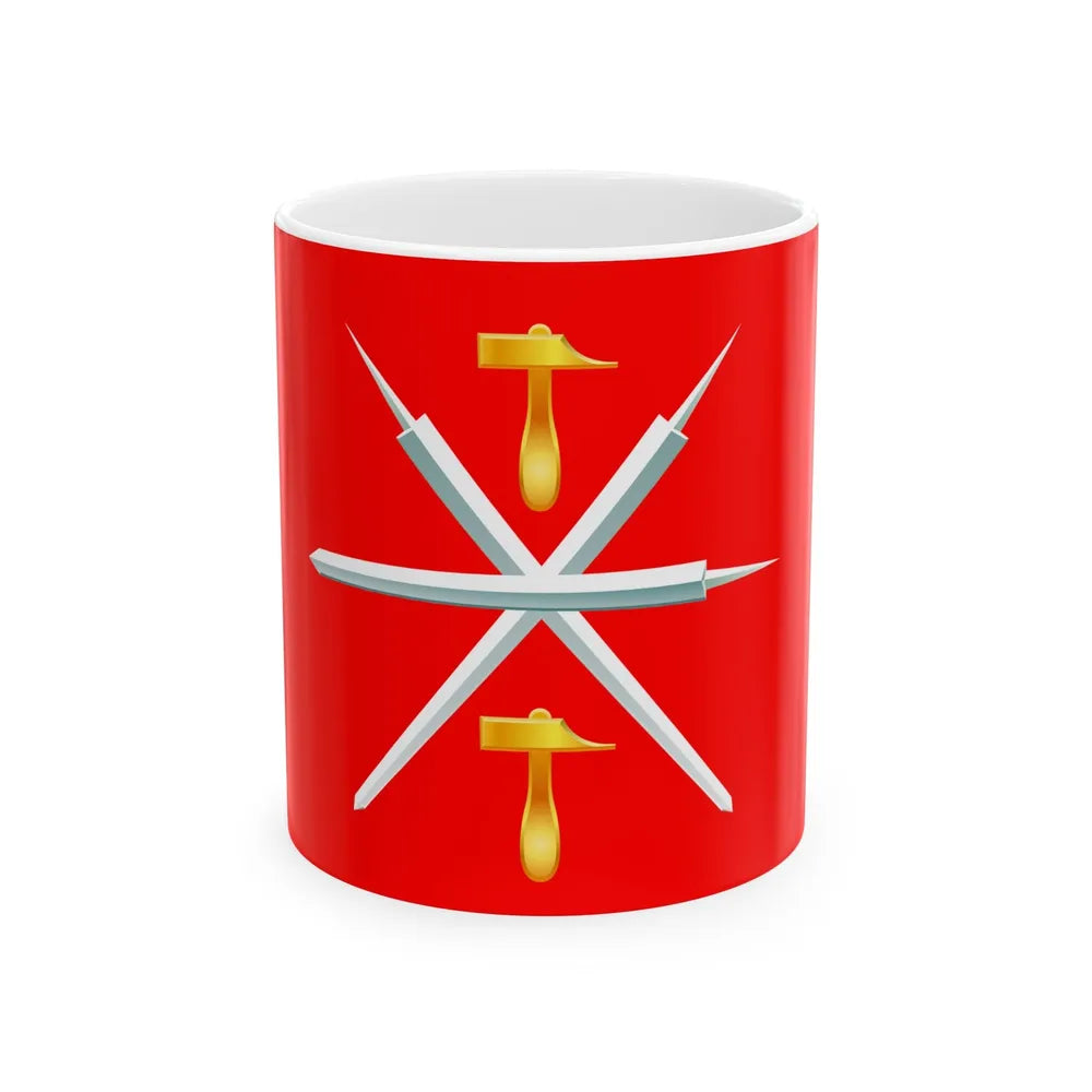 Flag of Tula Oblast Russia - White Coffee Mug-11oz-Go Mug Yourself