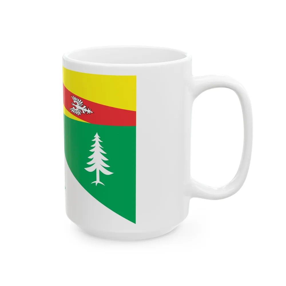 Flag of Vosges France 2 - White Coffee Mug-Go Mug Yourself