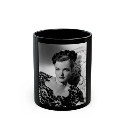 Cathy Downs #20 (Vintage Female Icon) Black Coffee Mug-11oz-Go Mug Yourself