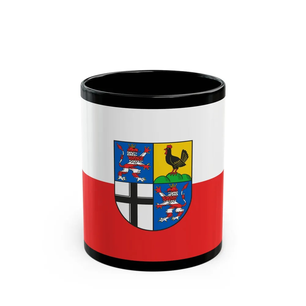 Flag of Wartburgkreis Germany - Black Coffee Mug-11oz-Go Mug Yourself