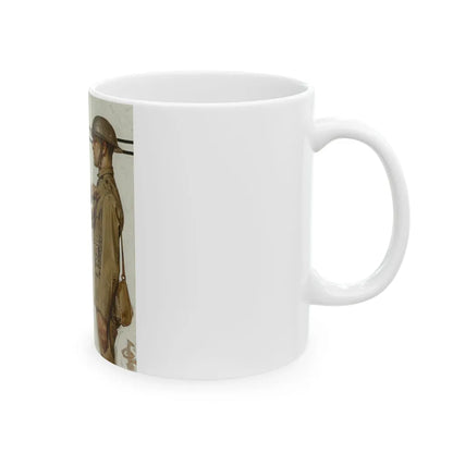 Croix de Guerre, The Saturday Evening Post, June 29, 1918 - White Coffee Mug-Go Mug Yourself