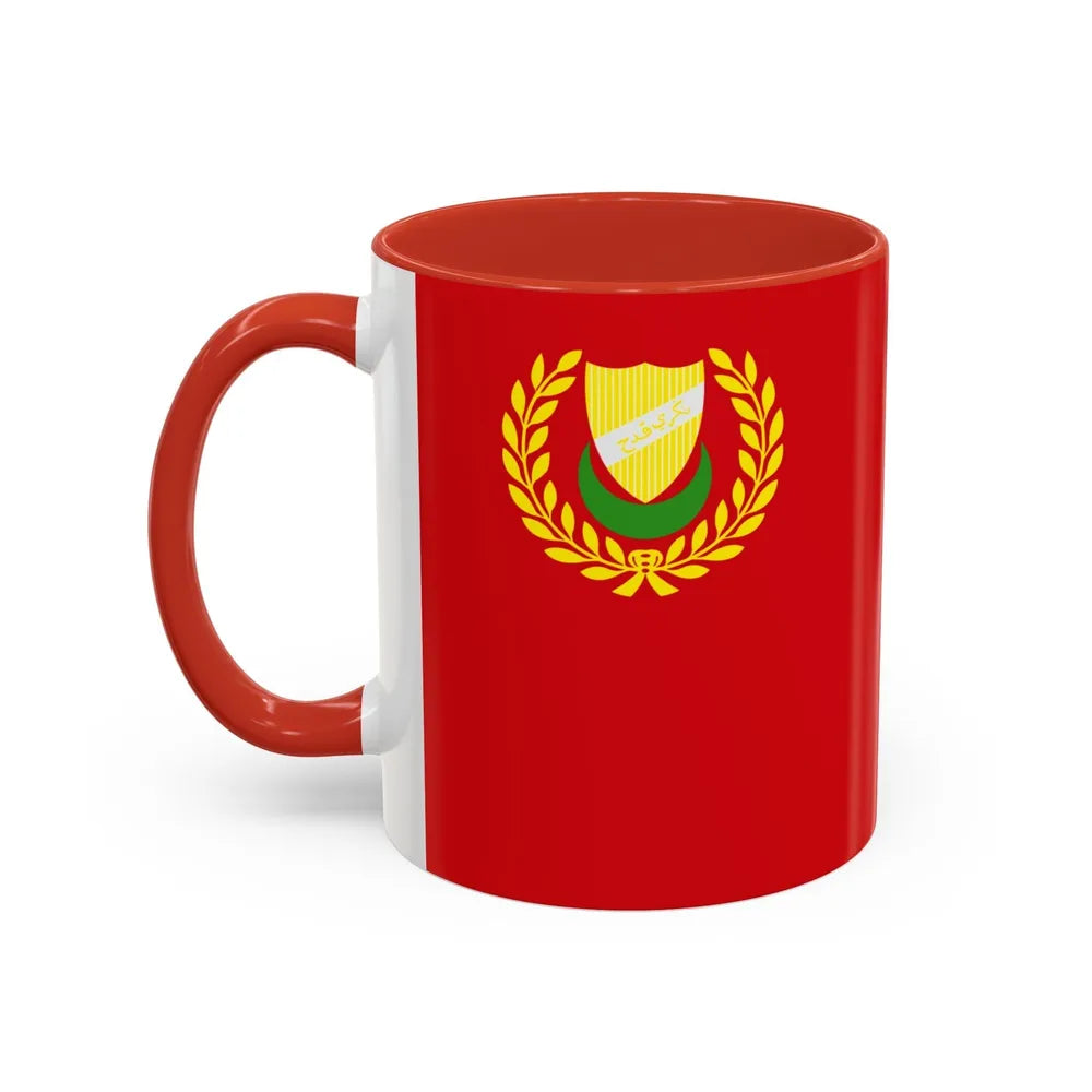 Flag of Kedah Malaysia - Accent Coffee Mug-Go Mug Yourself