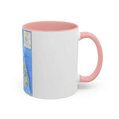 Philippines, The (1986) (Map) Accent Coffee Mug-Go Mug Yourself