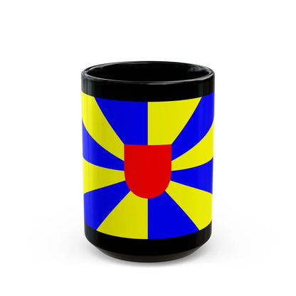 Flag of West Flanders Belgium - Black Coffee Mug-15oz-Go Mug Yourself