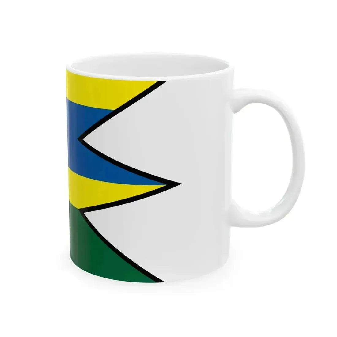 Cecehov Michalovce Flag (Slovakia) White Coffee Mug - Go Mug Yourself